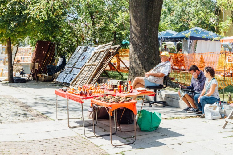 Flohmarkt neben der Alexander Newski Kathedrale | 25h in Sofia, Stilnomaden