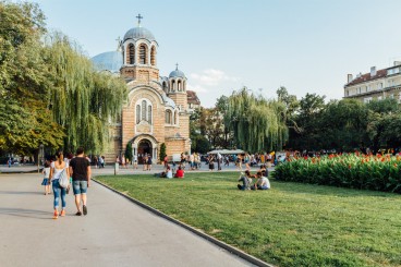 Die Sveti Sedmochislenitsi Kirche in Sofia, Bulgarien