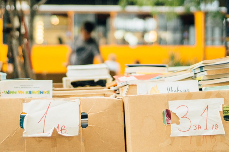 Open-Air-Büchermarkt auf dem Slaveykov Platz | 25h in Sofia, Stilnomaden