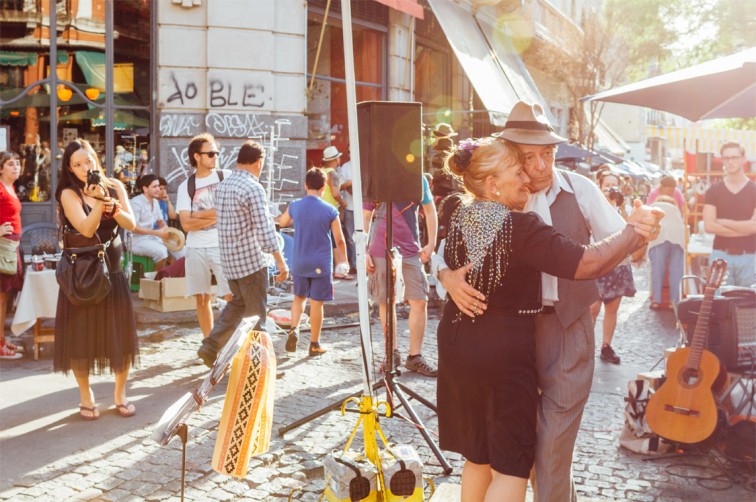 Tango, Palaza Dorrego in San Telmo | Stilnomaden