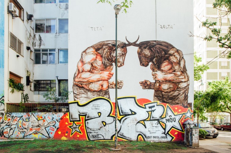 Teta y Salta, Jaz | graffitimundo und Street Art in Buenos Aires, Stilnomaden